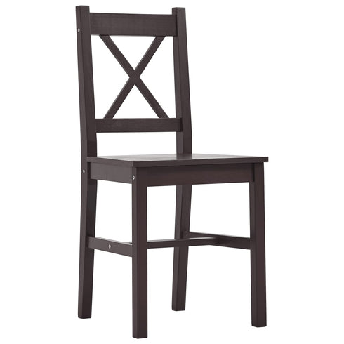 Maison Madeleine -  11 Piece Dining Set Pinewood Dark Brown